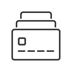 pictogram of multiple cards